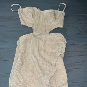 White fox sparkly dress